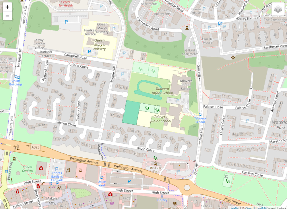 Map of Aldershot Town