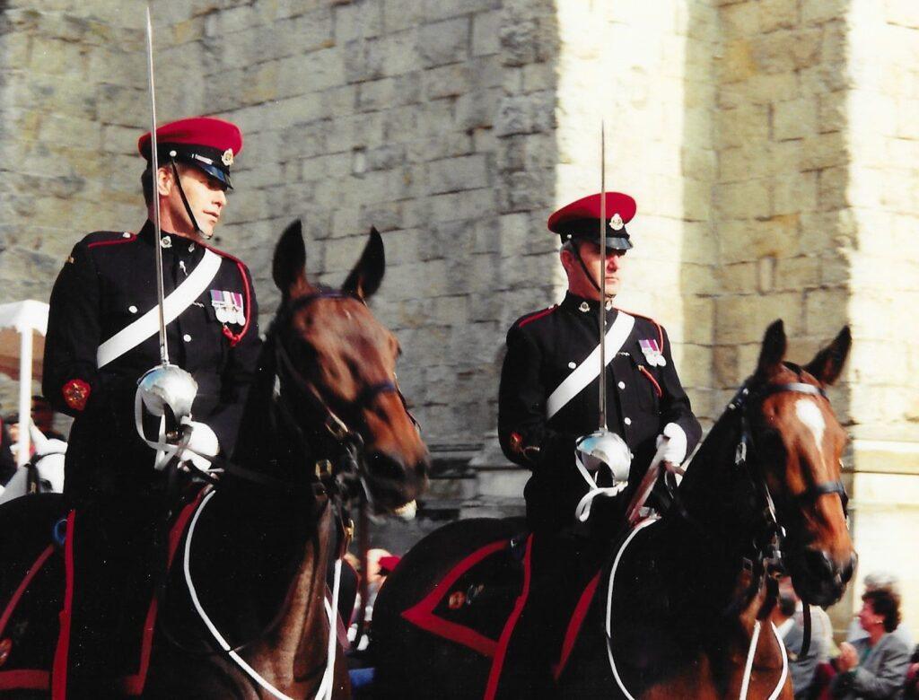 3 Chichester Jul 93 WO1 RSM Brian Mitchell WO2 TSM Gerry Russell