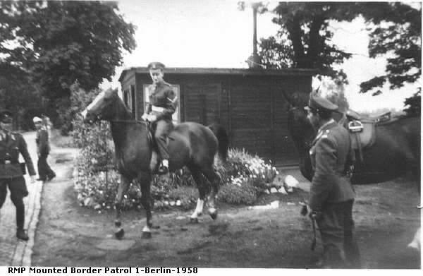 RMP Mounted Patrol Berlin April 1958