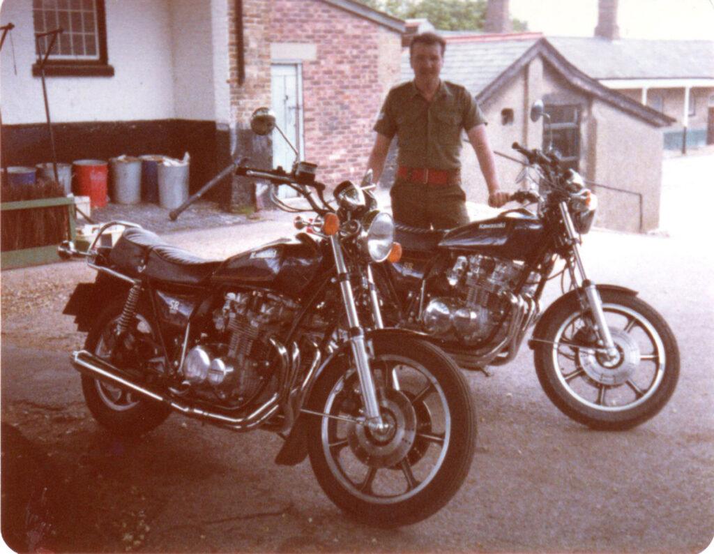 with his favourite horse